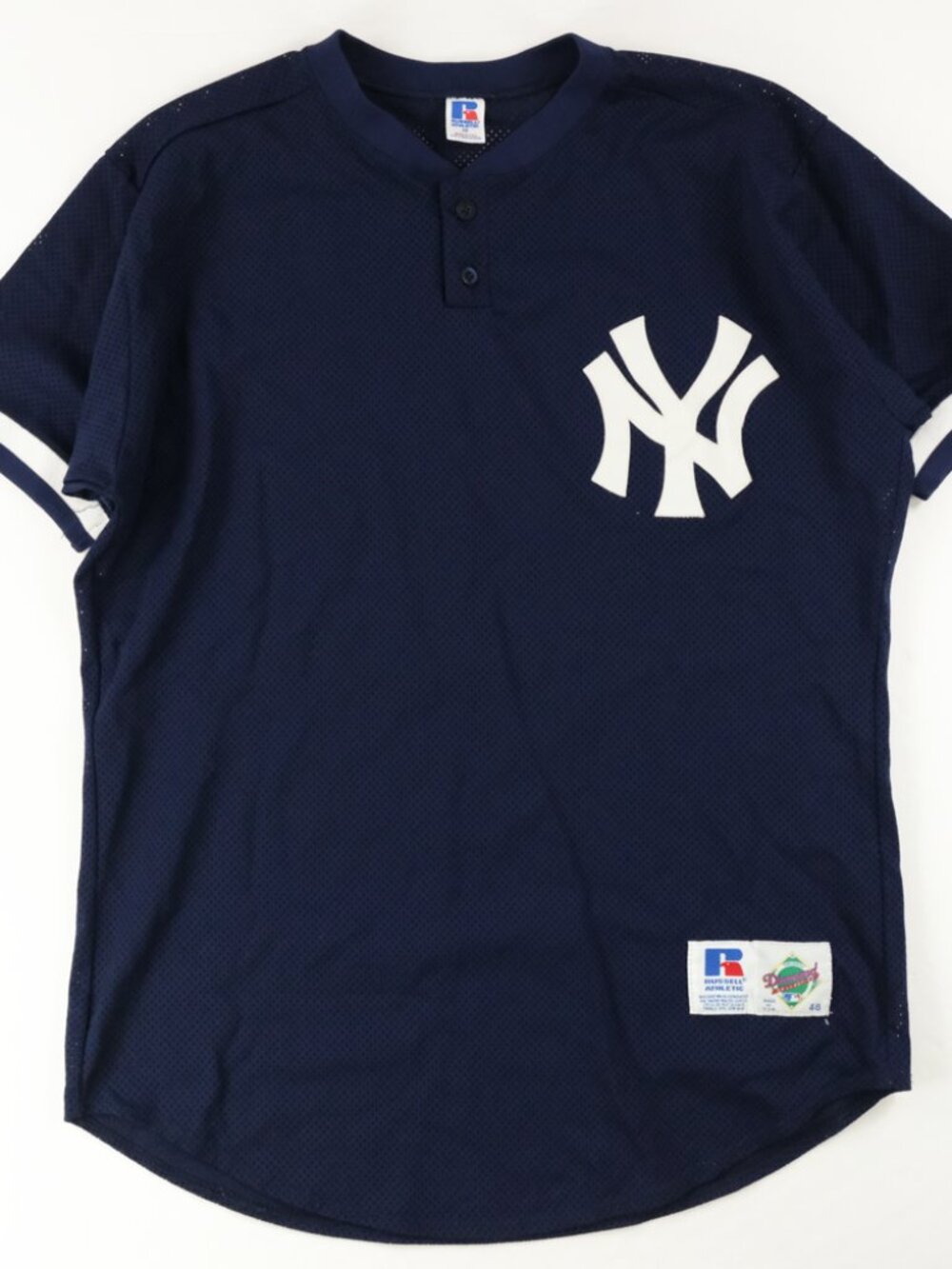 New York Yankees Vintage Russell Diamond MLB Baseball Jersey Blank Sz. 48 Jersey